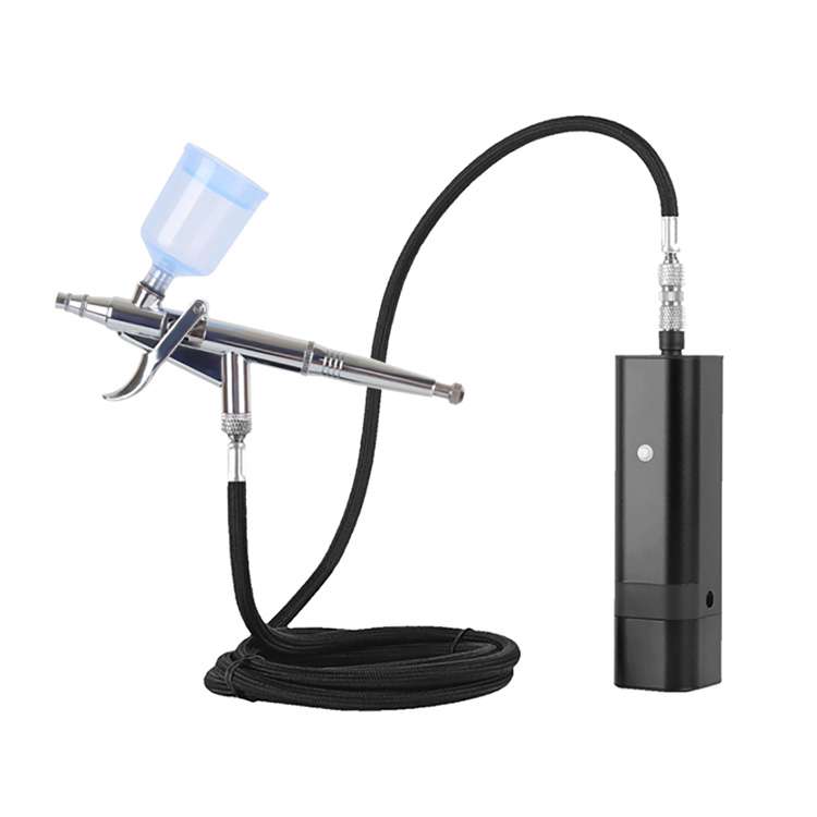 Kit aérographe double action avec tuyau d'air pour tatouage temporaire